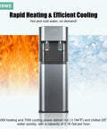 Bottom Loading Water Cooler Dispenser With No Heavy Lifting Three Temperature Settings For 5 Gallon Bottles Hot Cold And Room Water