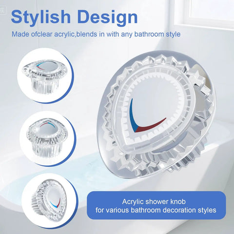 Two Pack 96797 Shower Handle Replacement For Chateau Trim Kit, Shower Knob Replacement For Tub And Shower, Includes Screws, Easy Install