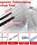 Seventeen Pcs Hook And Pick Tool Set With Scraper For Auto Clip Removal Pliers And Fastener Remover Rivet Puller Car Trim Removal Kit with telescoping magnetic pickup tool, 7.8 and 33.1 inch sizes, heavy duty for auto repair.