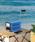 Portable Hand Crank Generator For Emergencies, 20W Manual Power Source With Multi Voltage Output And Ergonomic Handle by the beach