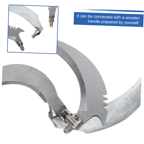 Replacement Sickle Heads 9 Pack Carbon Steel Weeding Blades No Handle For Lawn Care Harvest And Cultivation 5.31 X 3.14 X 1.18 Inches