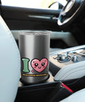 High Power Rocketry Stainless Steel Insulated Tumbler With Dual Wall Vacuum Keeps Drinks Hot Or Cold, Leak Proof Lid with Clear Slider in car cupholder.