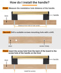 Gold And Black Cabinet Handles Pack Of 10 Slick Brushed Brass Look Drawer Pulls installation instructions
