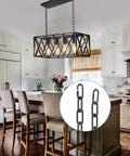 Six Foot Industrial Black Light Fixture Chain For Pendant Chandeliers, adjustable metal link extension supporting chandelier