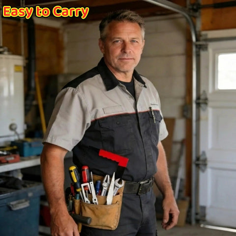 Grab And Go Six Piece Firefighter Tools Set For Emergency Response And Rescue, Multi Functional Tool Kit For Firefighters EMS And Warehouse Use, Durable Spring Steel Construction, Rust Resistant, Quick Access Utility Gear, worker wearing tool belt