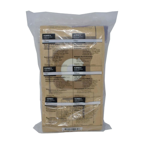 G4 G5 G6 Vacuum Bags 9 Count Compatible With Kirby Generation 4 5 And G6 packaging with Micron Magic Filtration label visible