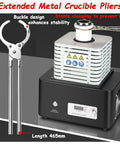 Beast Mode 1600 Celsius Gold Melting Furnace With 5kW Digital Display and metal crucible pliers