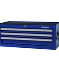 Industrial 3 Drawer Portable Metal Tool Chest Cabinet 26 Inch Heavy Duty Mid Size Steel Tool Storage Box with Ball Bearing Drawer Slides