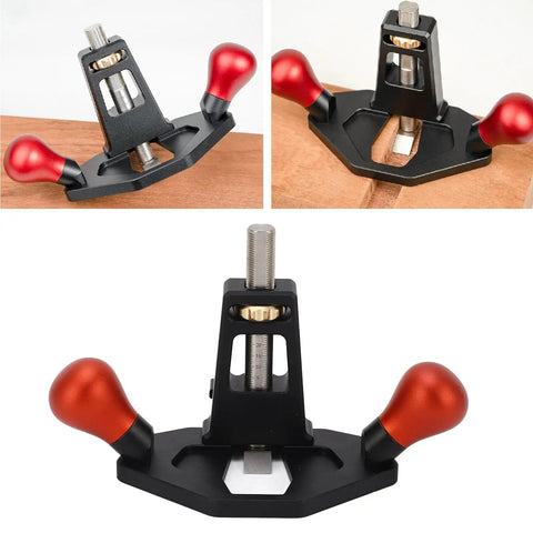 Precision Woodworking Router Plane And Hand Planer Featuring Cnc Machined Aluminum Build With Sharpened Carbon Steel Blade for smooth trimming.