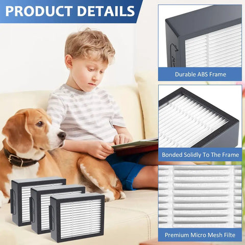 Replacement High Efficiency Filter 4639161 For Roomba E I And J Series Vacuum Cleaners 3 Pack Fits E5 E6 I3 I3 Plus I4 I4 Plus I6 I6 Plus I7 I7 Plus I8 And More Delivers 99 Percent Dust Pet Hair Capture And Cleaner Air