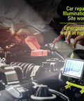 30W LED Work Light With Stand, 90 Degree Tilt And 360 Degree Rotation Magnetic Base in car repair scene