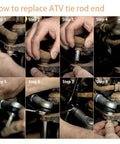 How to replace ATV tie rod end Step-by-step install for Tie Rod End Kit For Rancher ATV 2000-2017 350 400 420 Replacement, Bolt On, Easy Install, Direct Fit OE Style Steering Linkage For Smooth Handling And Long Lasting Durability.