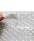 Close-up of self-sealing bubble out bags 8x12 inch showing premium seal and bubble cushioning for moving and storage.