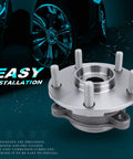 Front Wheel Hub Assembly With ABS for Toyota Prius V 2012-2017, Scion TC 2011-2016, Scion XB 2008-2015, Lexus HS250h 2010-2012, RAV4 2006-2012 5 Lug Replacement Bearing close-up