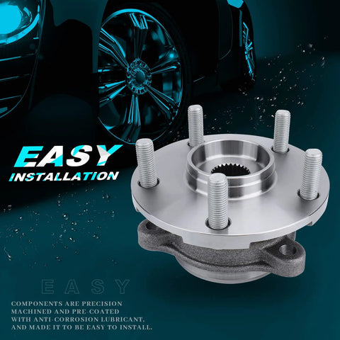 Front Wheel Hub Assembly With ABS for Toyota Prius V 2012-2017, Scion TC 2011-2016, Scion XB 2008-2015, Lexus HS250h 2010-2012, RAV4 2006-2012 5 Lug Replacement Bearing close-up