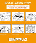 Step-by-step installation for Rugged Heavy Duty 16x2.125 Inch E Bike Inner Tube With Bent Valve Stem For Replacement On 16x2.125 And 2.35 Tires