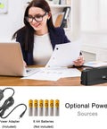 Electric 3 Hole Paper Punch Desktop No Sweat No Fuss 20 Sheet Capacity AC Or Battery Operated 3 Ring Hole Punch for Office