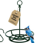 Rugged Cylinder Bird Feeder Holder For Outdoor Hanging Holds Bird Seed Cylinders Logs And Birdseed Cakes Up To Six Inch Diameter With O Ring And Locking S Hook Includes Mounting Accessories