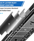 Multi-layer rust-proof coating on Beefy Full Extension Drawer Slides 20 Inch Pair with Smooth Ball Bearing Rails