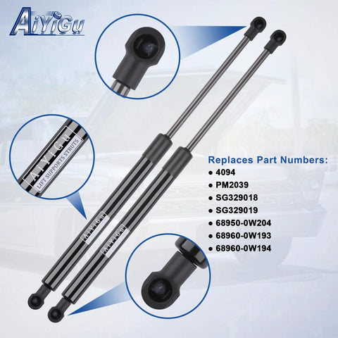Rear Hatch Shocks Struts Gas Springs For Liftgate Compatible With 2004 2005 2006 2007 2008 2009 Toyota Prius Pack Of 2 Replace PM2039M OEM