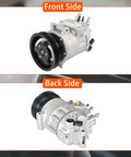Beefed Up AC Compressor With Clutch Co 4574Jc Dual Pulley Build For Volkswagen Jetta Golf And Passat R32 25 Liter Engines 2005 To 2014 front and back side views