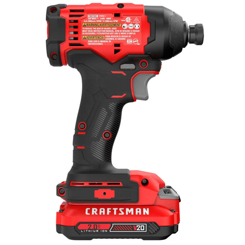 Cordless Quarter Inch Impact Driver Kit With 2Ah Lithium Battery, Charger And PH2 Bit, LED Light, High Torque, Variable Speed