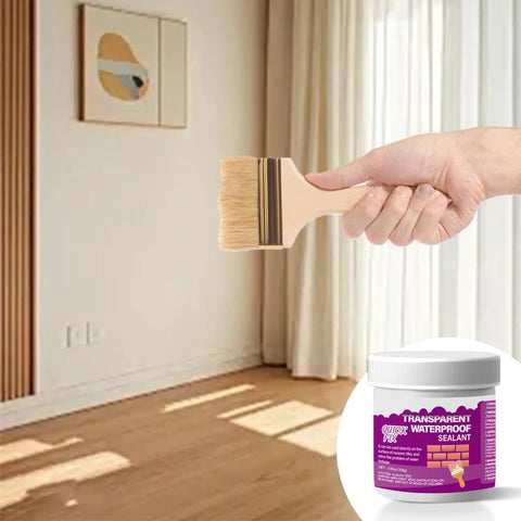Hella Clear Invisible Waterproof Coating Spray For Walls And Roofs Freaking Tough Crack Leak Sealant No Sweat Barrier With Killer Coverage Keep walls dry with brush in hand and waterproof sealant.