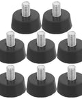 Set of 8 Adjustable Screw Type Leveling Feet Anti Vibration Pads M10 for machinery washer and dryer heavy duty stability