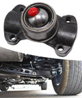 Beefed Up CV Joint Centering 211355X Driveshaft Assembly for peak power, heavy-duty component in alloy steel, close-up view