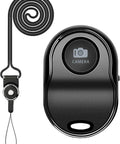 Upgraded Bluetooth 5.0 Remote Shutter For iPhone And Android Cameras Wireless Selfie Button Clicker with black design