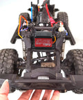 Beefy High Torque Waterproof RC Servo With Full Metal Gear And Aluminum Case 7 Point 4V High Voltage Digital Servo installed in RC truck