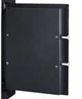 Fireproof Home Safe With Electronic Lockbox And Keypad, Includes Two Keys And Interior Shelf For Cash Jewelry Documents And More, 1700 Degree Fire Rating For 30 Minutes, Wall or Floor Mountable, door close-up