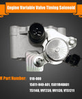 Front view of VVT Solenoid With Sensor Gasket Direct Fit Replacement For 2.4L Honda Acura Engines Fits Acura ILX TSX Honda Accord Civic CRV Crosstour L4 2.4L 2010 2015 OE Style Spool Valve Rebuild Kit 15811R40A01