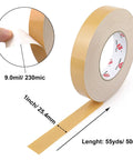 Tan Duct Tape 1 Inch By 60 Yards Heavy Duty Waterproof No Residue Tear By Hand 9 Mil Industrial Grade Strong Tape in side view.