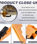 Close-up of Heavy Duty Miter Saw Mounting Brackets Kit With Lever Release Clips And Screws For DW723 DWX723 DWX724 DWX725 DWX725B