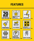 Image showing features of Closed Cell Spray Foam Insulation Kit for Home and Shop, No-Brainer Choice, Covers Up To 240 Sq Ft.