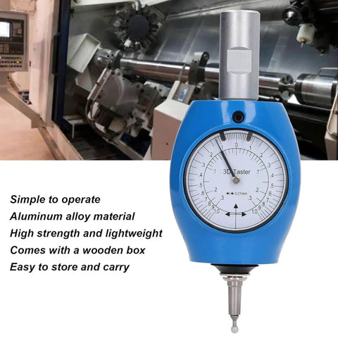 3D Edge Finder for CNC Machines Portable Accurate Universal Probe Locator Tool for Milling and EDM Machines Precision Edge Measuring Sensor With Insulated Probes Easy Setup 0.01mm Accuracy shown with dial and probe