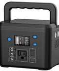 Compact 120Wh Portable Power Station With 200W Output, Six Output Ports, AC Outlet, 110V, 33,000mAh External Battery Pack With LED Light