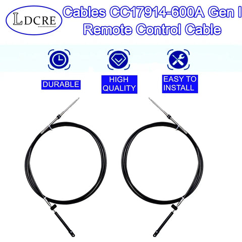 14Ft Boat Throttle And Shift Cable Set For Outboard Remote Control Fits Mercury MerCruiser Mariner And Force 1965 To Present 2 Pack Beefed Up Heavy Duty Replacements For Smooth Shifts