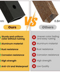 Comparison of Rock Solid Black Aluminum Balusters 50 Pack 32 25 Inch rust proof deck spindles and inferior options.