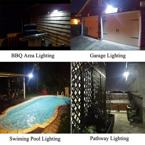 Outdoor Solar Motion Sensor Security Lights Built From Stainless Steel Waterproof And Super Bright illuminating various areas