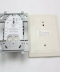 No Sweat Quick Install Addressable Dual Input Monitor Module For Fire Alarm Panels Class B Style B Circuit, ivory faceplate and compact design.