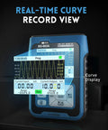 FNIRSI SG003A Signal Generator With RealTime Curve, displaying voltage and current output in a program view screen.