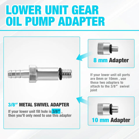 Diagram of Lower Unit Gear Oil Pump With Universal Adapters For Standard Quart Bottles A DIY Friendly Fluid Transfer Tool