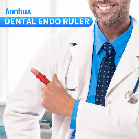Aluminum Endodontic Measuring Ring Pro Grade Root Canal Ruler For Accurate 0 To 30mm Measurements, Lightweight Handy Dental Tool With Smooth Surface Easy To Use Durable Alloy Instrument For Precision.