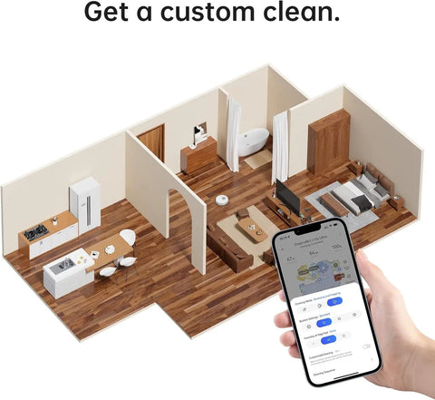 Illustration of Smart Robot Vacuum And Mop System That Crushes Mess With Auto Mop Cleaning And Drying Self Refilling And Self Emptying Base