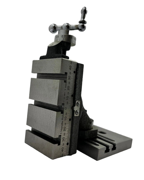 Mini Swivel Vertical Slide With Base Plate Side Scale And Three Slots For 7 And 14 Lathe Machines Pro Grade Precision Tool