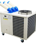 Built Like A Tank Heavy Duty Portable Industrial Air Conditioner 28900 Btu 3150 Watt Commercial Spot Cooler with three exhaust hoses.