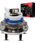 Front Wheel Hub Bearing Assembly 513087 for 1991-1999 LeSabre, 1992-1996 DeVille, 5-Lug with ABS, product and packaging