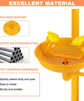 Emergency Eyewash And Shower Station Kit With Dual Nozzle Design, ANSI Z358.1-2014 Certified And OSHA Approved, yellow finish